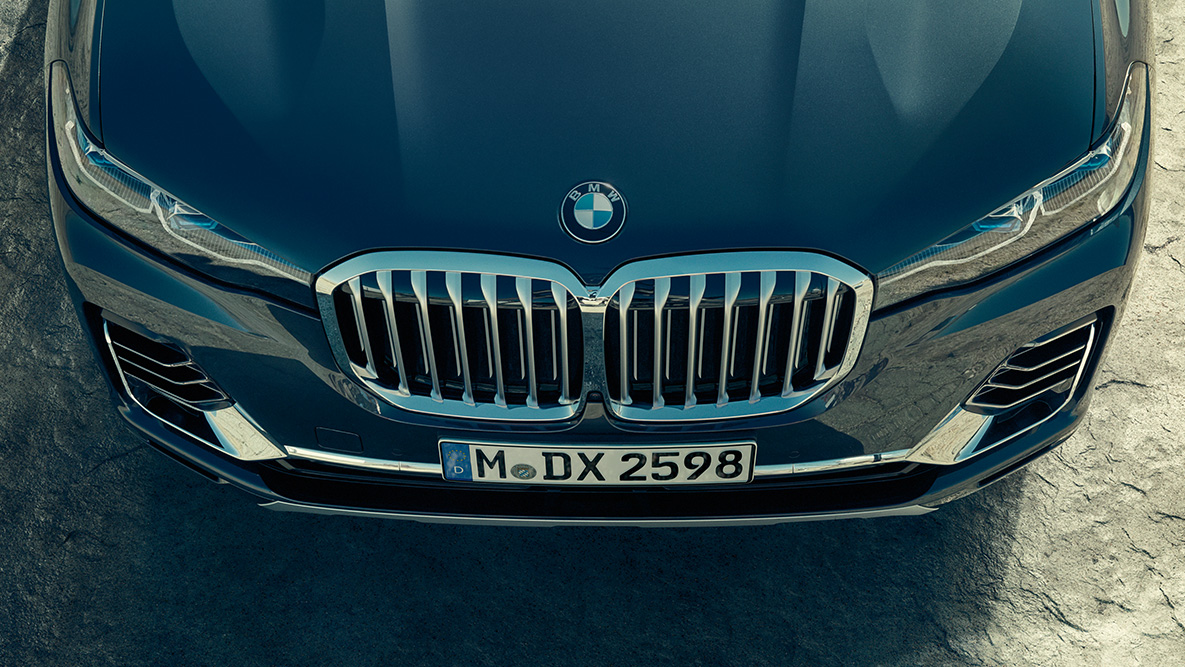 Ledvička BMW vozila BMW X7 Ledvička BMW: BMW X7 Front iz ptičje perspektive
