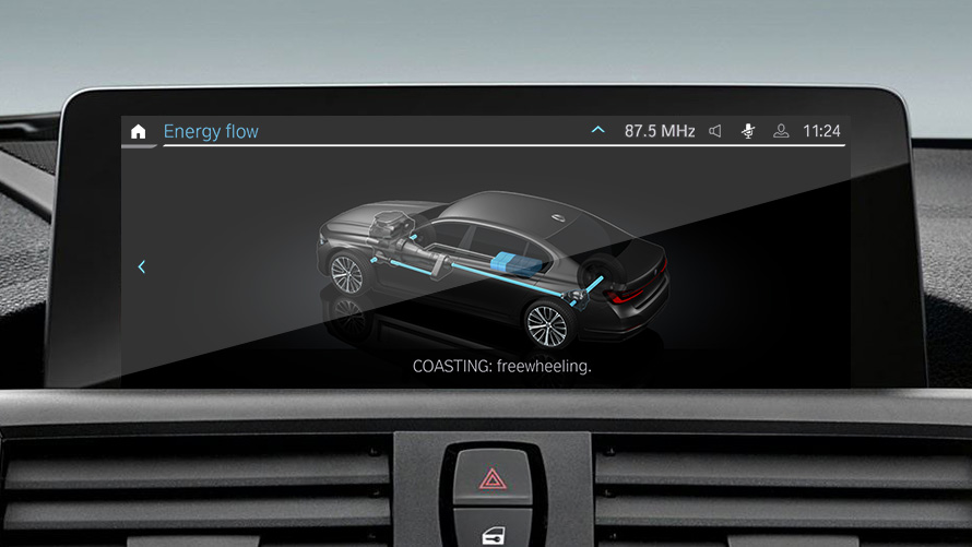 Jadranje z izklopljenim motorjem BMW EfficientDynamics, jadranje z izklopljenim motorjem