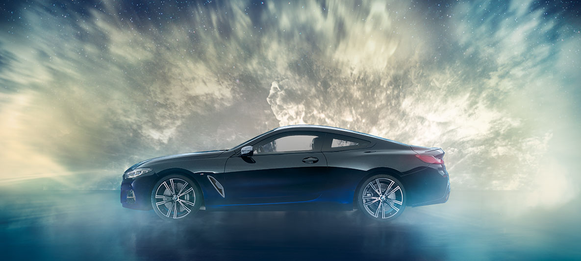 BMW Individual M850i NIGHT SKY, stranski pogled BMW Individual M850i NIGHT SKY v stranskem posnetku