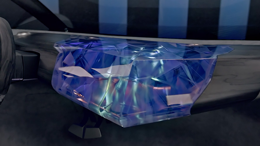 BMW i Vision Circular, 2021, oblika notranjosti, armaturna plošča kot lebdeča skulptura, videoposnetek BMW i Vision Circular, 2021, konceptno vozilo, oblika notranjosti, armaturna plošča kot lebdeča skulptura, videoposnetek