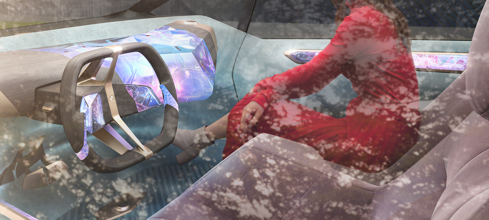 BMW i Vision Circular, 2021, oblika notranjosti BMW i Vision Circular, 2021, konceptno vozilo, oblika notranjosti