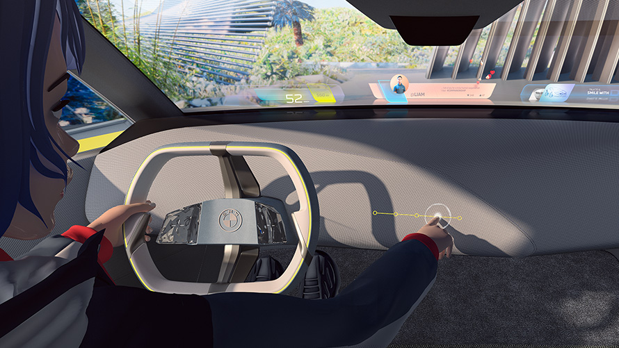 BMW i Vision Dee, Interaktivna komunikacija BMW i Vision Dee, konceptno vozilo, interaktivna komunikacija