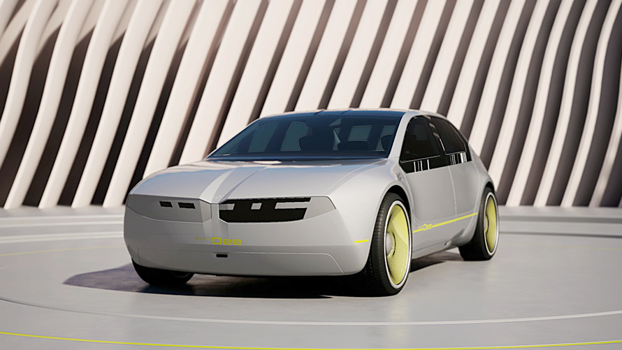 BMW i Vision Dee, fizično-digitalna ikona BMW i Vision Dee, konceptno vozilo, fizično-digitalna ikona