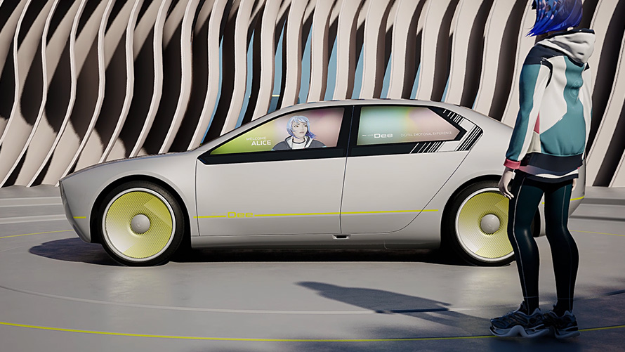 BMW i Vision Dee, osebni avatar BMW i Vision Dee, konceptno vozilo, osebni avatar