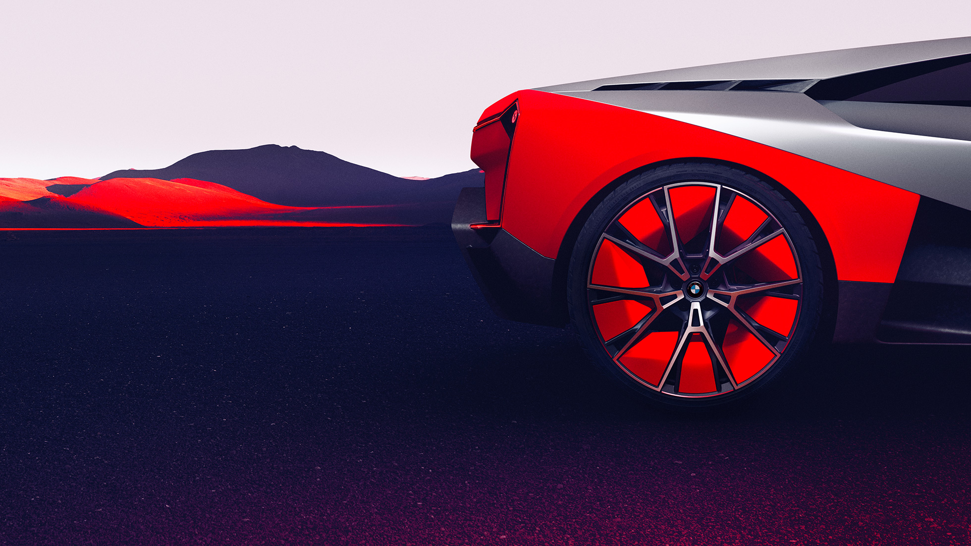 BMW Vision M NEXT, stranski pogled BMW Vision M NEXT, stranski pogled, na mestu, platišča