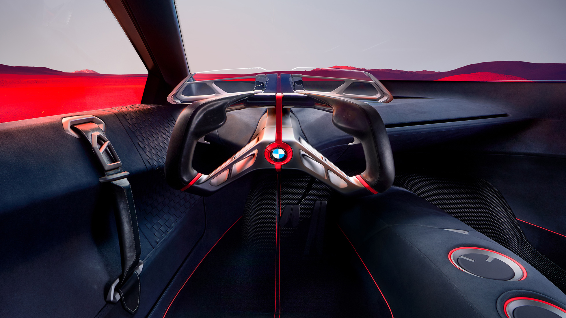 BMW Vision M NEXT, notranjost BMW Vision M NEXT, notranjost, oblika, kokpit, Boost Pod