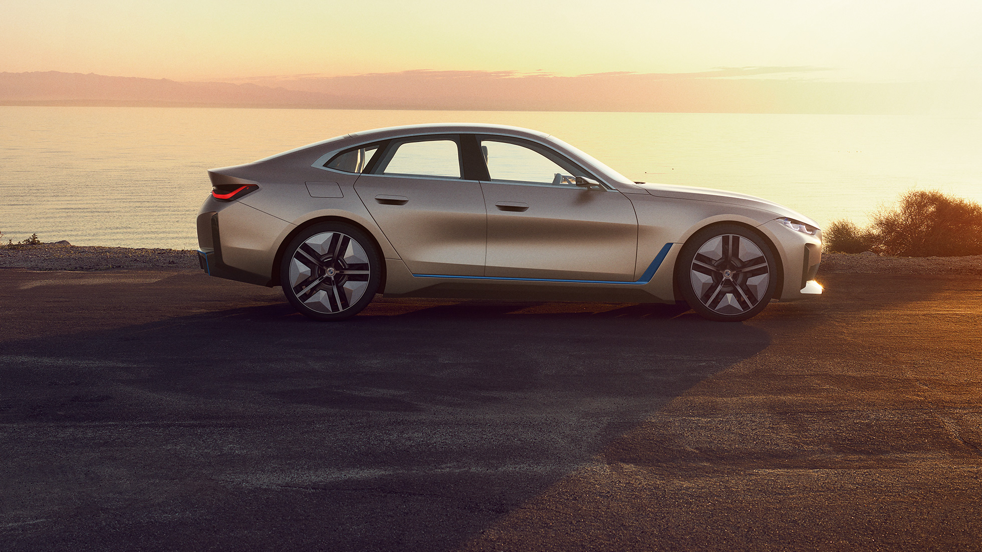 Zunanjost BMW Concept i4, 2020 G26 BMW Concept i4, 2020 G26, električni avtomobil, popolnoma električni BMW Gran Coupé, zunanjost