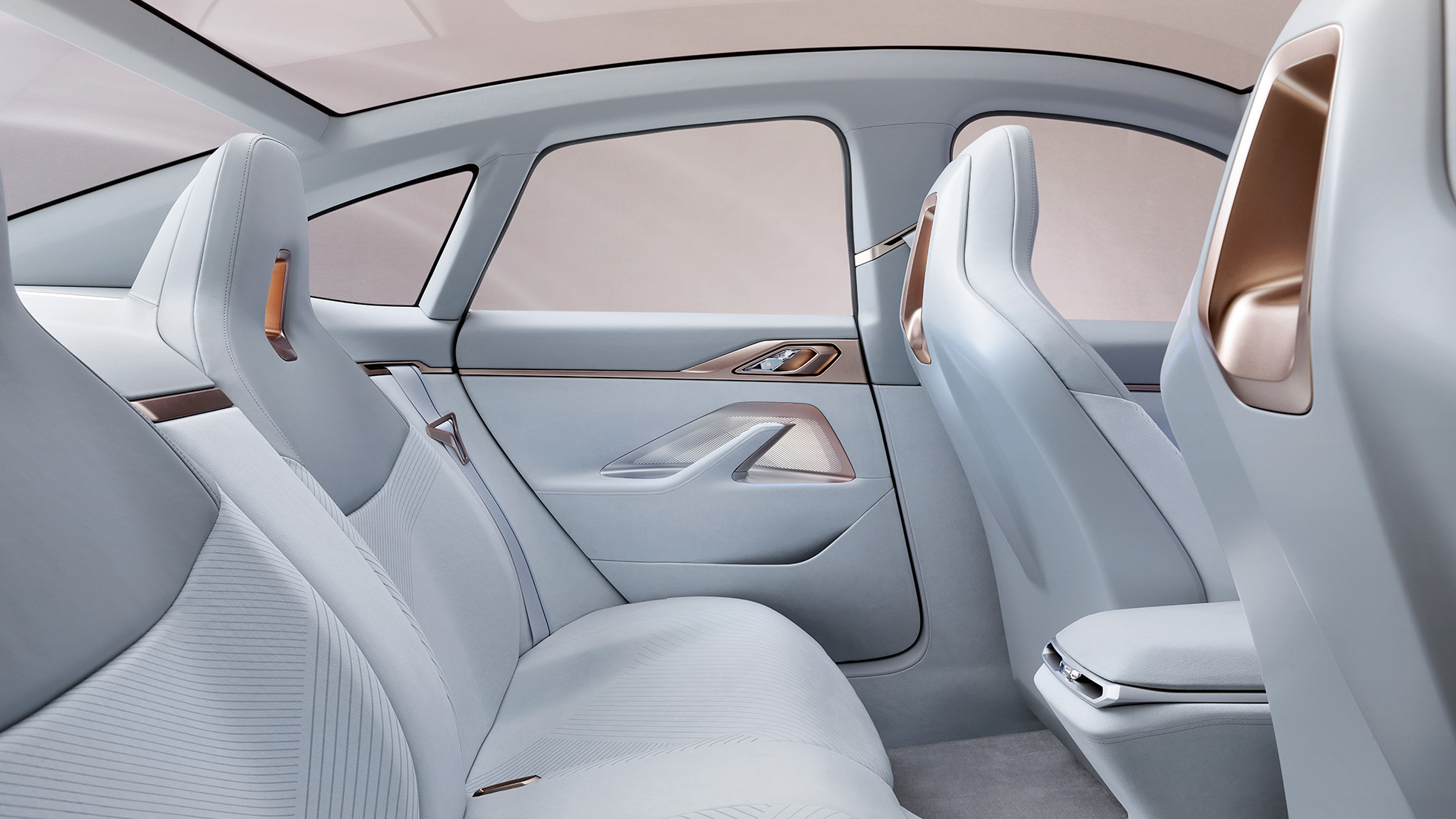 Notranjost 3 BMW Concept i4, 2020 G26 Notranjost 3 BMW Concept i4, 2020 G26, električni avtomobil, popolnoma električni BMW Gran Coupé