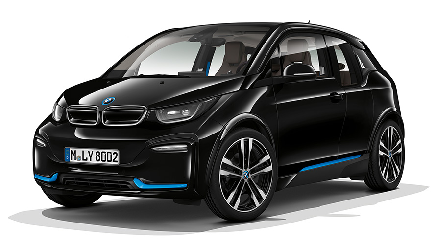 BMW i3s, studijski posnetek BMW i3s, studijski posnetek, tričetrtinski pogled od spredaj