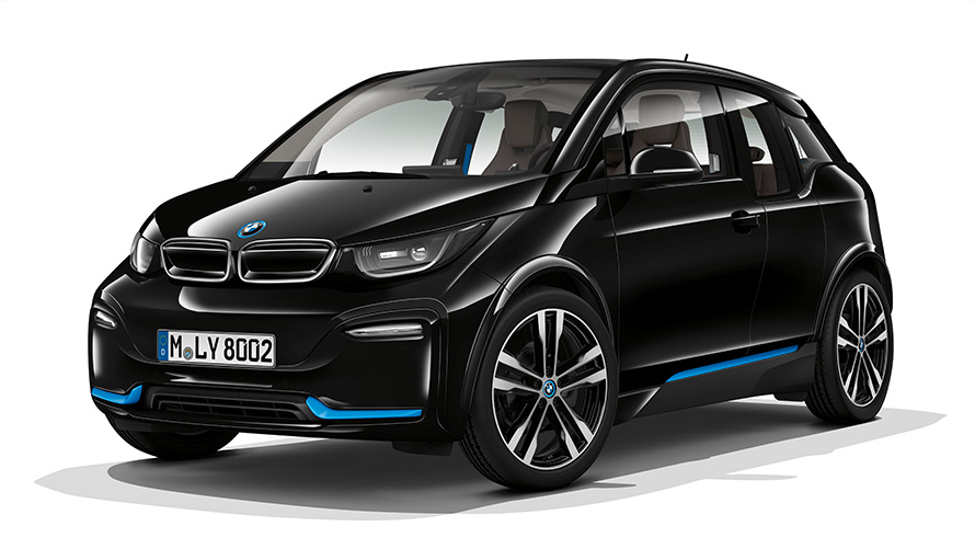 BMW i3s, studijski posnetek BMW i3s, studijski posnetek, tričetrtinski pogled od spredaj