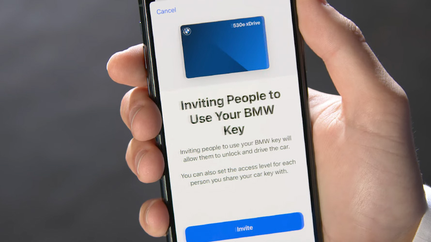 BMW Digital Key, skupna raba, videoposnetek BMW Digital Key, skupna raba, videoposnetek