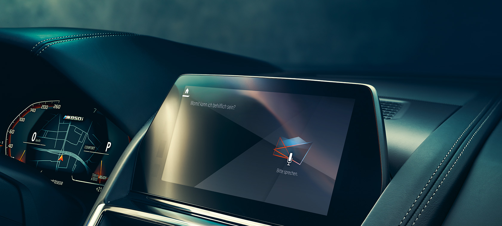 BMW Intelligent Personal Assistant BMW Intelligent Personal Assistant na nadzornem prikazovalniku