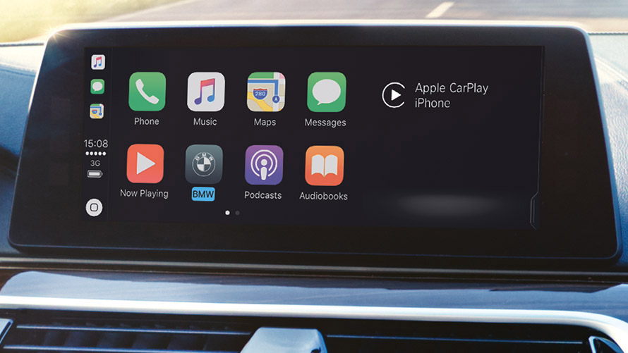 Apple CarPlay® Apple CarPlay® se prikaže na zaslonu BMW