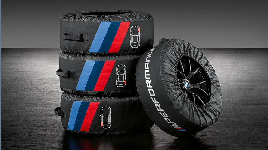 Torbe za kolesa M Performance Dodatna oprema BMW za jesen in zimo, torbe za kolesa M Performance