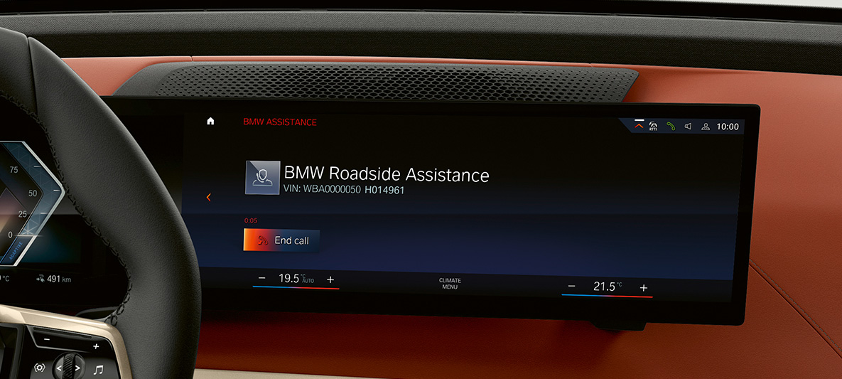 BMW Teleservices, navigacijski sistem BMW BMW Teleservices, pogled od blizu na navigacijski sistem BMW
