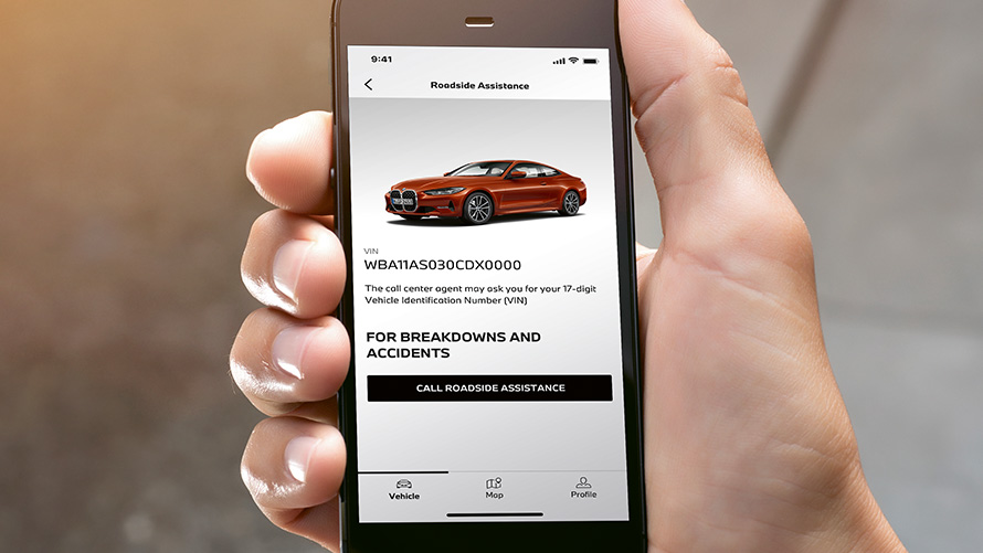 Aplikacija My BMW Aplikacija My BMW na pametnem telefonu