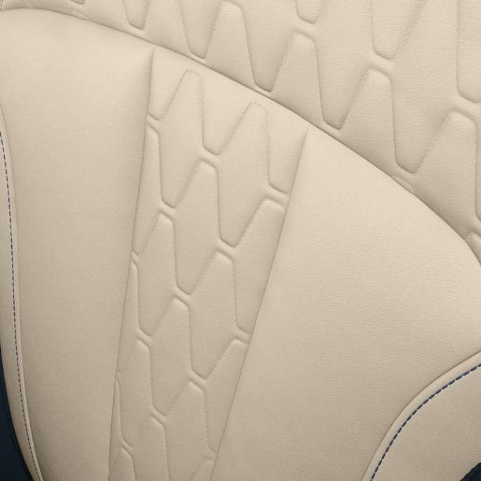BMW X7, oblazinjenje Design Pure Excellence Posnetek oblazinjenja od blizu v BMW X7 z opremo Design Pure Excellence